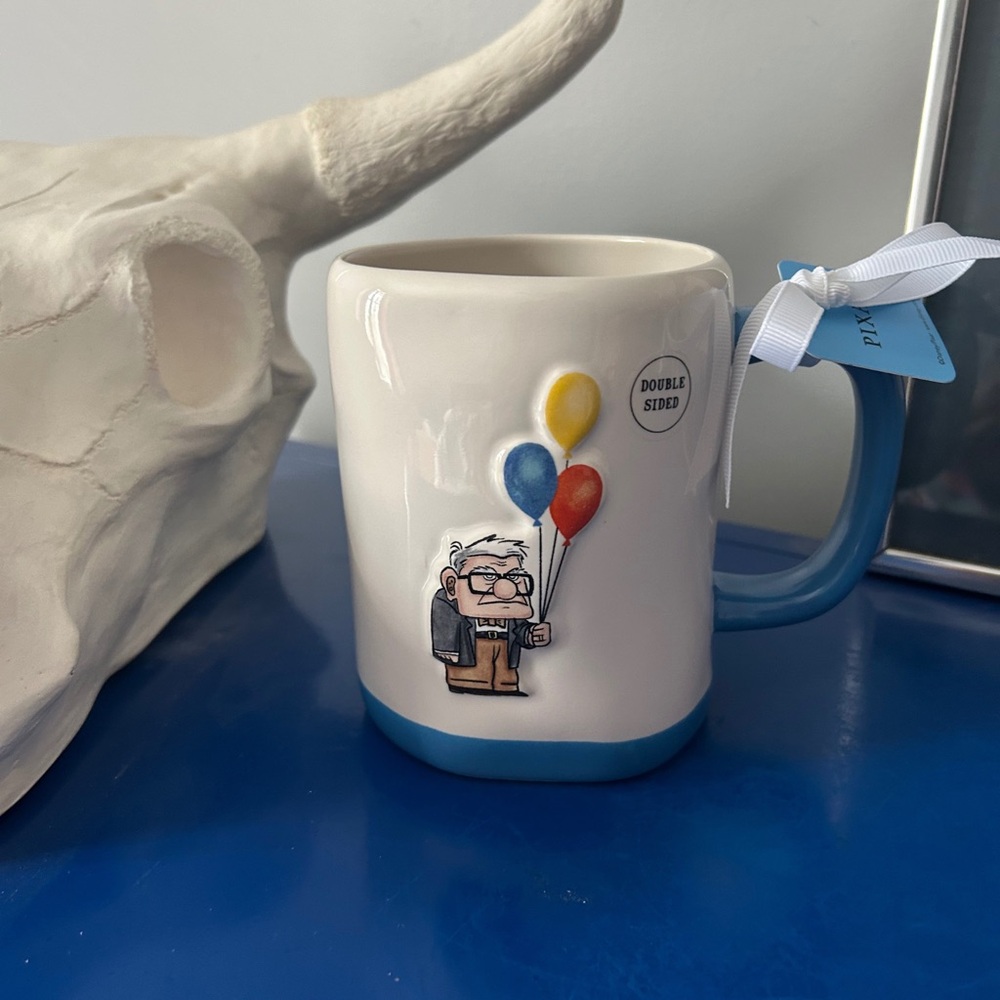 Rae Dunn Disney Pixar Up Carl Fredricksen Adventure Hero Balloons Mug - Picture 3 of 7